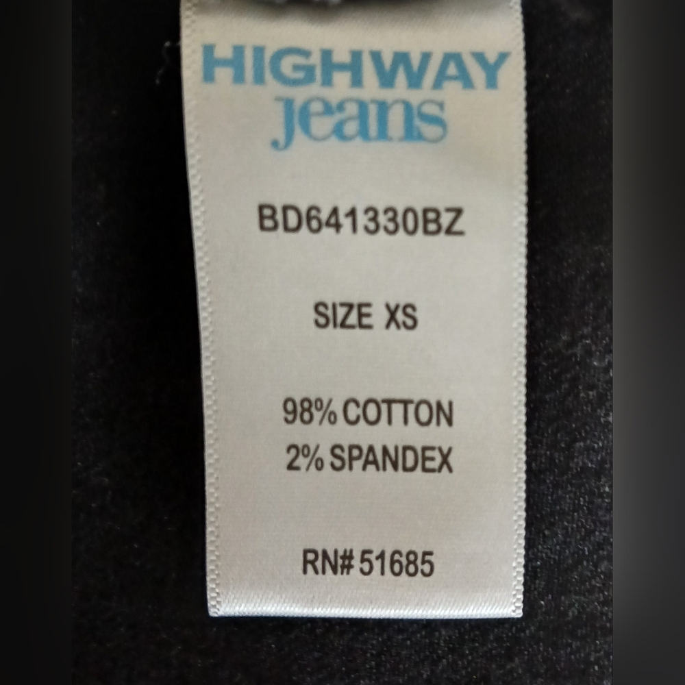 Highway Jeans Black Denim Front Snap Mini Dress - Picture 6 of 6